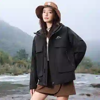 鸭鸭 冰壳系列 户外时尚韩版连帽加厚羽绒服 男女同款