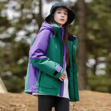 鸭鸭 时尚短款连帽宽松羽绒服 男女同款