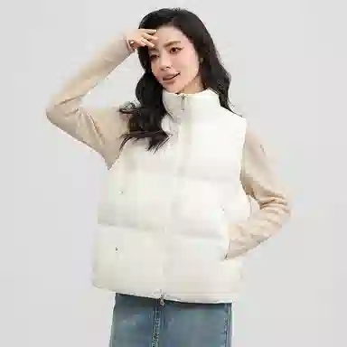 鸭鸭 百搭休闲纯色立领立领短款羽绒服 女款