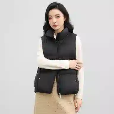 鸭鸭 百搭休闲纯色立领立领短款羽绒服 女款