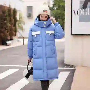 鸭鸭 中长款加厚时尚保暖舒适羽绒服 女款