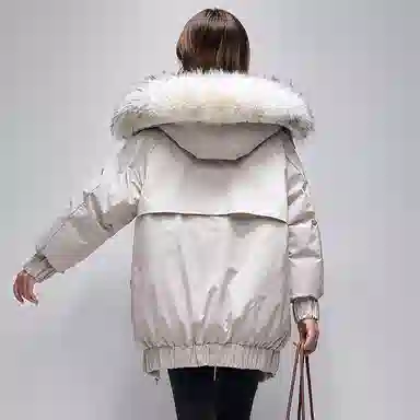 鸭鸭 直筒通勤简约长袖羽绒服 女款