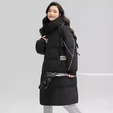 鸭鸭 纯色气质时尚高级感保暖简约羽绒服 女款