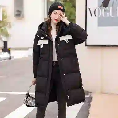 鸭鸭 中长款加厚时尚保暖舒适羽绒服 女款