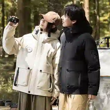 鸭鸭 百搭休闲保暖羽绒服 男女同款