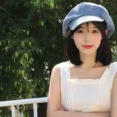 浪莎 美式水洗牛仔大头围显脸小复古高级感百搭 棉 贝雷帽 女款