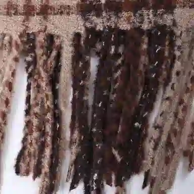 浪莎 复古小众显白插色格子围脖百搭保暖加厚仿羊绒披肩两用 礼盒装 聚酯纤维 绒线围巾 男女同款情侣款