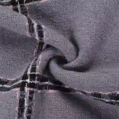 浪莎 秋冬经典百搭黑灰格子仿羊绒高级感围脖披肩 心动礼盒装 聚酯纤维 绒线围巾 男女同款情侣款