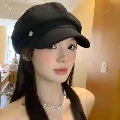 浪莎 日系文艺洋气百搭八角帽时尚潮流显脸小画家帽街头出游 棉 贝雷帽 女款