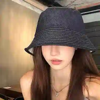 浪莎 韩系双面戴防紫外线遮阳通勤穿戴户外休闲露营登山 棉 渔夫帽 男女同款情侣款