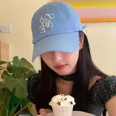 浪莎 美式复古做旧水洗英文刺绣纯色大头围显脸小遮阳帽休闲运动 棉 鸭舌帽 男女同款情侣款