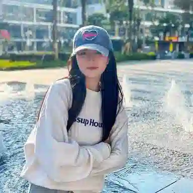 浪莎 春夏季爱心水洗做旧牛仔刺绣棒球帽户外出行甜酷辣妹防晒遮阳时尚潮流百搭大头围显脸小 棉 鸭舌帽 男女同款情侣款