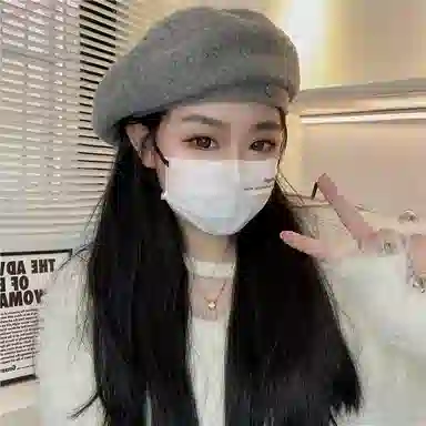 浪莎 英伦风金属标简约纯色时尚百搭保暖 羊毛 贝雷帽 男女同款情侣款