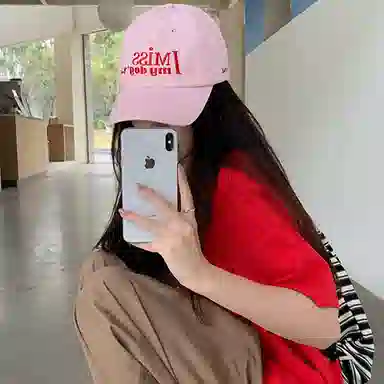 浪莎 美式复古字母刺绣软顶户外出行小众街头深顶防晒遮阳百搭大头围显脸小 棉 鸭舌帽 男女同款情侣款