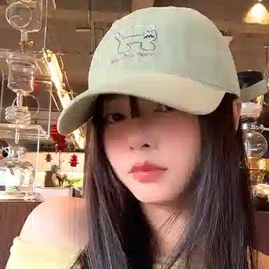 浪莎 日系可爱猫咪刺绣软顶春夏季户外出游休闲百搭学生大头围显脸小防晒遮阳 棉 鸭舌帽 男女同款情侣款