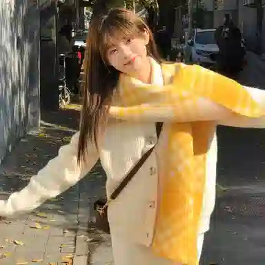 浪莎 高级感名媛风氛围感格子围巾女生秋冬季韩系氛围感百搭学生围脖披肩 礼盒装 绒线围巾 女款