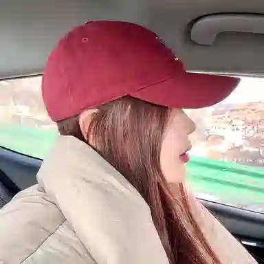 浪莎 日系可爱猫咪刺绣软顶春夏季户外出游休闲百搭学生大头围显脸小防晒遮阳 棉 鸭舌帽 男女同款情侣款