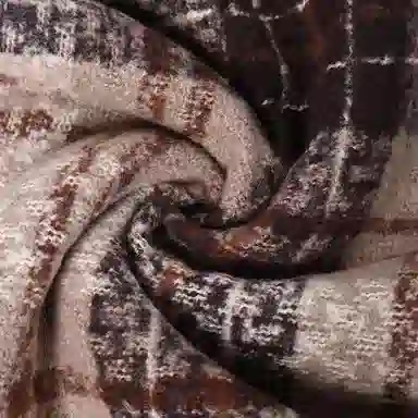 浪莎 复古小众显白插色格子围脖百搭保暖加厚仿羊绒披肩两用 礼盒装 聚酯纤维 绒线围巾 男女同款情侣款