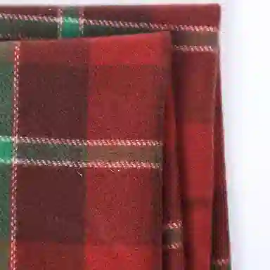 浪莎 小清新学院风高颜值粗线条格子秋冬季防寒护脖保暖加厚柔软撞色围脖 心动礼盒装 聚酯纤维 绒线围巾 男女同款情侣款