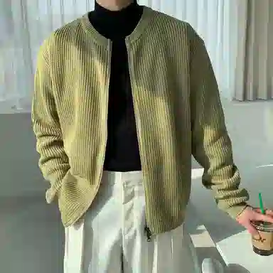SHANTREE Retro Oversized Knit Sweater