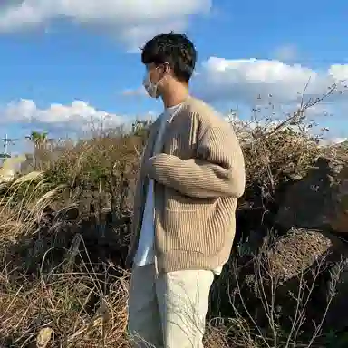 SHANTREE Casual Zip Knit Jacket