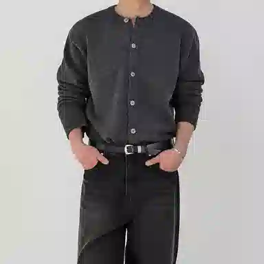 SHANTREE Round Neck Cardigan Knitwear