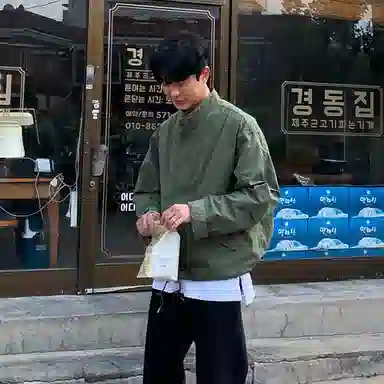 SHANTREE Loose Zip Hoodie Jacket