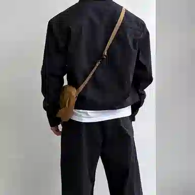 SHANTREE Solid Color Casual Jacket