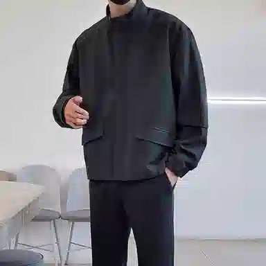 SHANTREE Loose Zip Hoodie Jacket