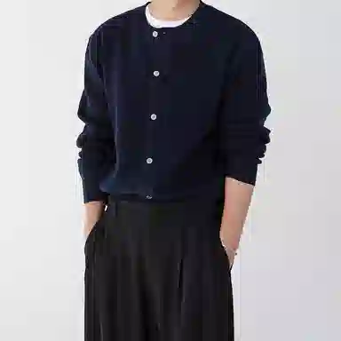 SHANTREE Round Neck Cardigan Knitwear