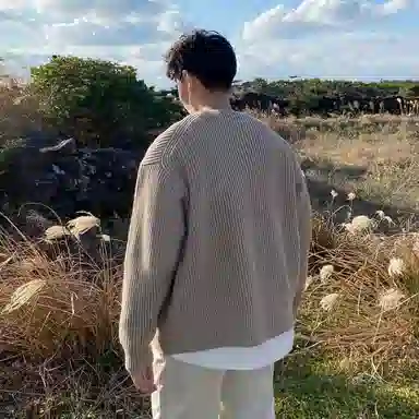 SHANTREE Casual Zip Knit Jacket