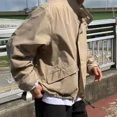 SHANTREE Loose Zip Hoodie Jacket