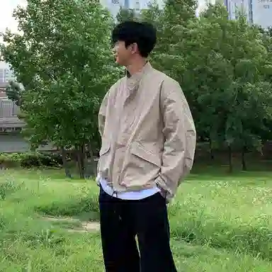 SHANTREE Loose Zip Hoodie Jacket