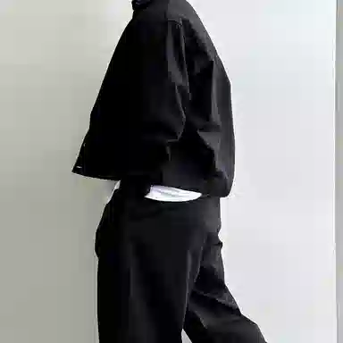 SHANTREE Solid Color Casual Jacket