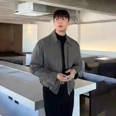 SHANTREE Solid Collar Casual Jacket