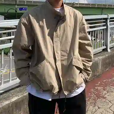 SHANTREE Loose Zip Hoodie Jacket