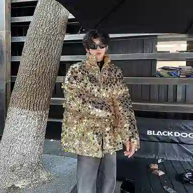 MIIRACER Silver Sequin Jacket