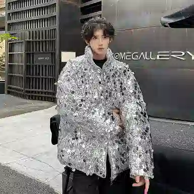 MIIRACER Silver Sequin Jacket