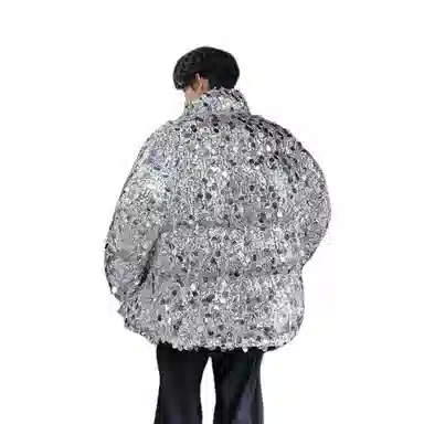 MIIRACER Silver Sequin Jacket