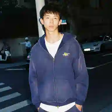 MIND ERROR Washed Double Zipper Hoodie