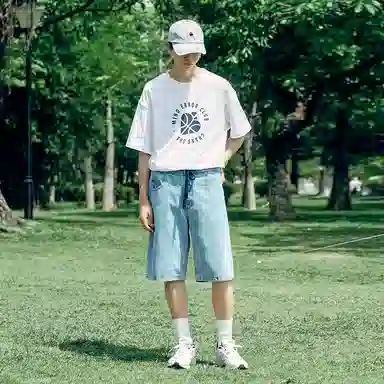 MIND ERROR Denim Shorts