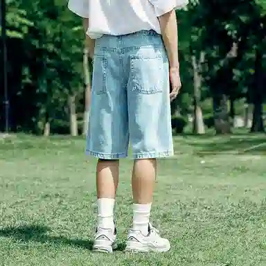 MIND ERROR Denim Shorts