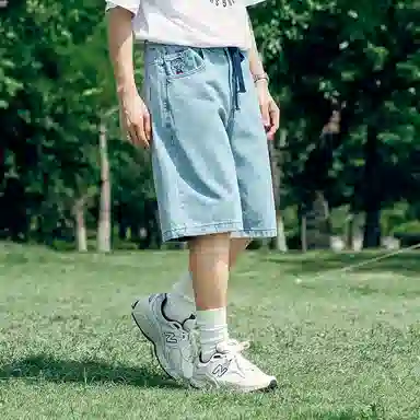 MIND ERROR Denim Shorts