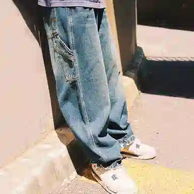 MIND ERROR Vintage Indigo Denim Jeans