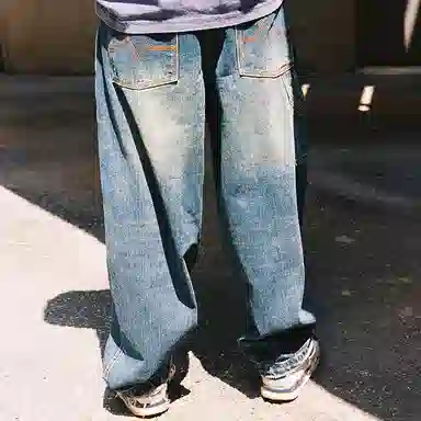 MIND ERROR Vintage Indigo Denim Jeans