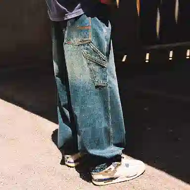 MIND ERROR Vintage Indigo Denim Jeans