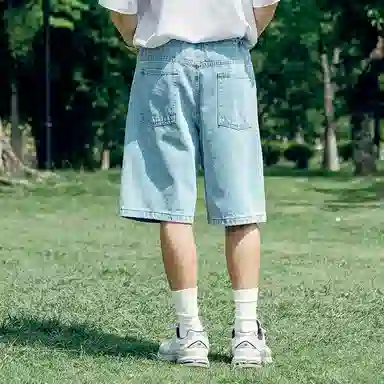 MIND ERROR Denim Shorts