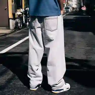 MIND ERROR Vintage Washed Elephant Jeans