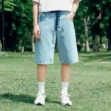 MIND ERROR Denim Shorts
