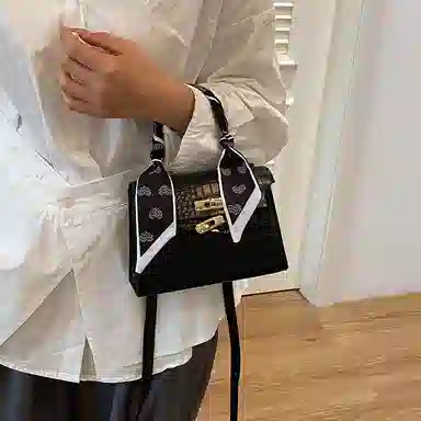 Miss Angel Stone Texture Shoulder Bag